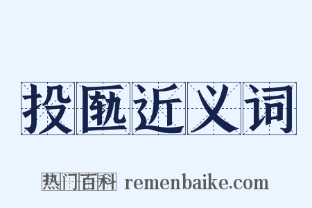 投匦近义词是什么意思的图片